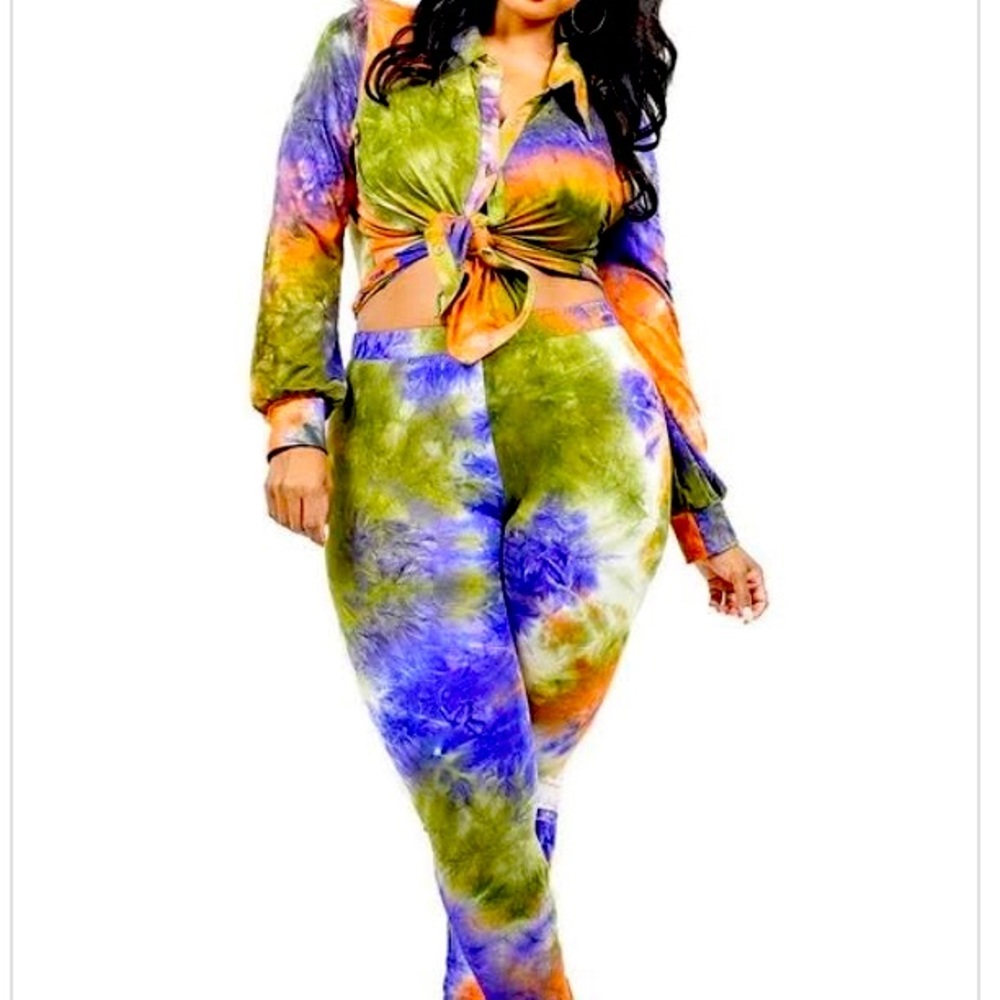 Tie-dye Pants Set